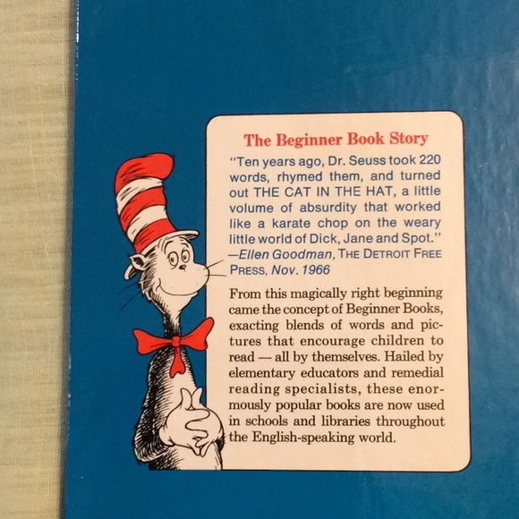 Mint 1985 Dr Seuss Cat in the Hat Hardback Book B1 - Picture 2 of 6